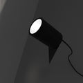 7w, Black LED Spike Light - close up - lighted