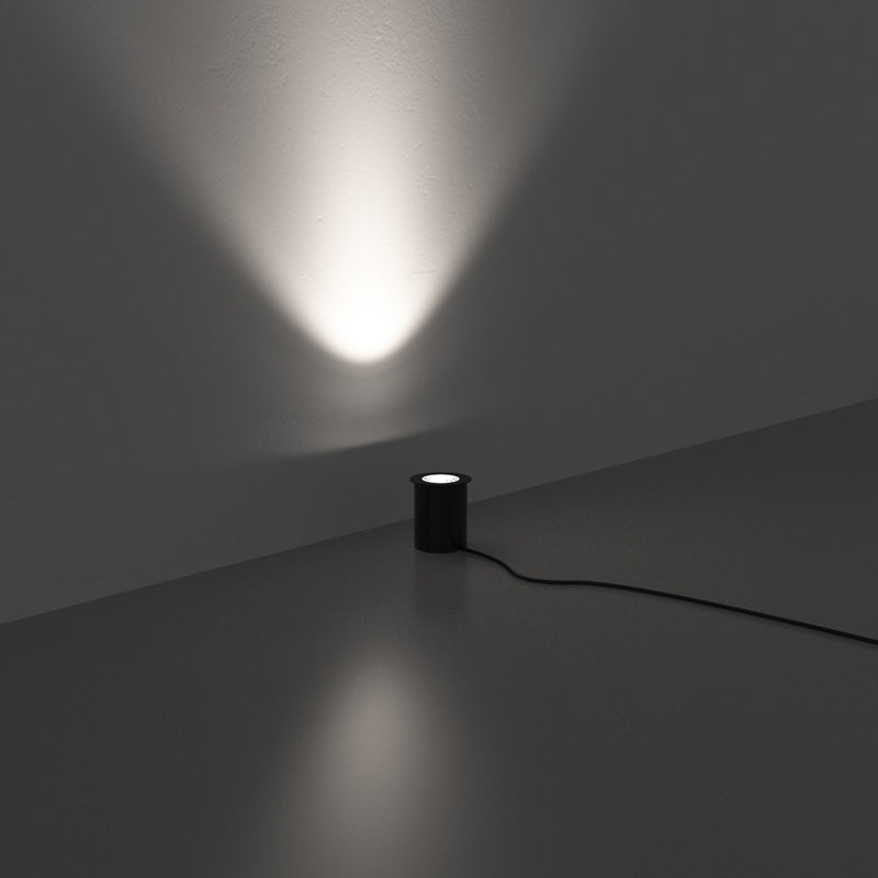 65mm, 5W Black Ground Light - full shot - lighted