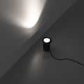 78mm, 10w Black Ground Light - full shot - lighted
