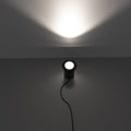 78mm, 10w Black Ground Light - full shot - lighted