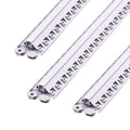A close-up of the Pack-of-3 2m Silver Plaster-In, LED Aluminium Profile