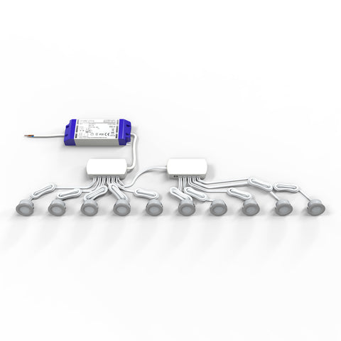 Pack of 10 LED plinth lights