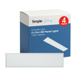 Pack of 4 LED Panel Lights, 1200 x 300 – Natural or Cool White