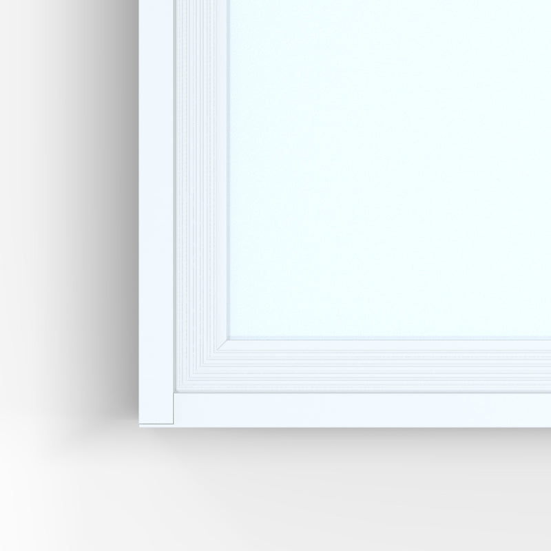close up of the corner of a 1200x600 LED panel