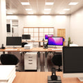 8 x Eco Back-Lit LED Panel Lights, 600*600mm - Natural White (Scene 2)