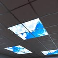 mounted LED panels with cloud projection