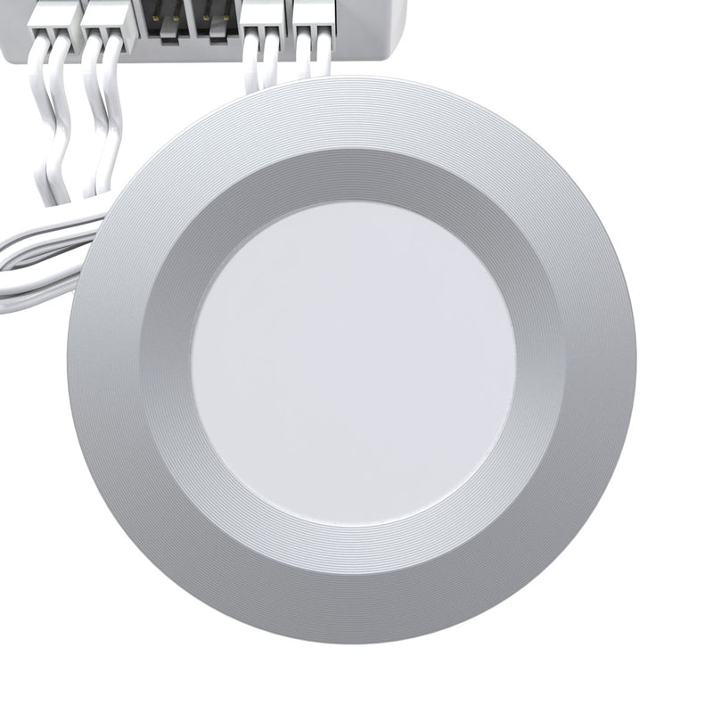 Round 30mm LED Plinth Light - Natural White