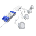 4 x Round 30mm LED Plinth Light Kit 