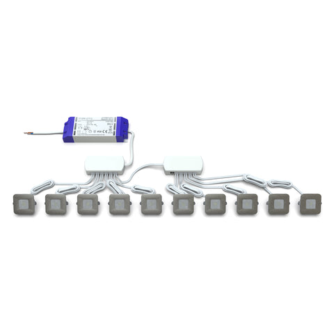 pack of 10 LED plinth lights kit