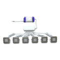 Pack of 6 LED plinth lights with LED driver and distributor