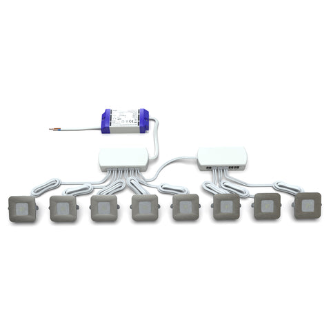 pack of 8 LED plinth light kit
