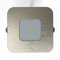 LED plinth light with brushed chrome finish
