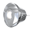 Sideview of a round LED plinth light