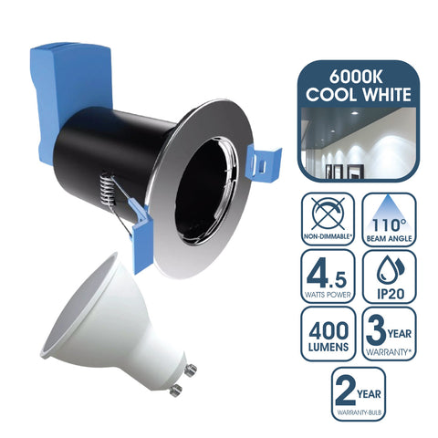 fire-rated downlight with a bulb