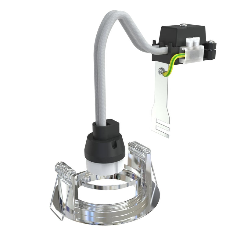 GU10 Downlight, Fixed, Die Cast In A Chrome Finish