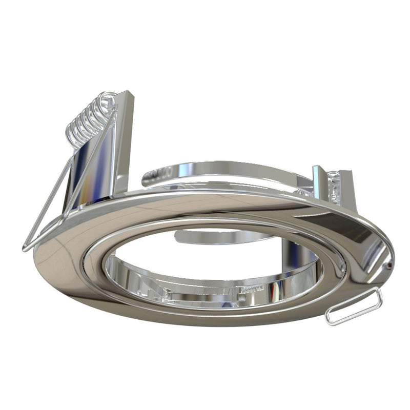 GU10 Downlight, Fixed, Die Cast In A Chrome Finish