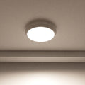 close up of a mounted LED bulkhead light with natural white light