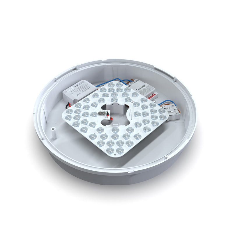 inside a LED bulkhead light with microwave sensor