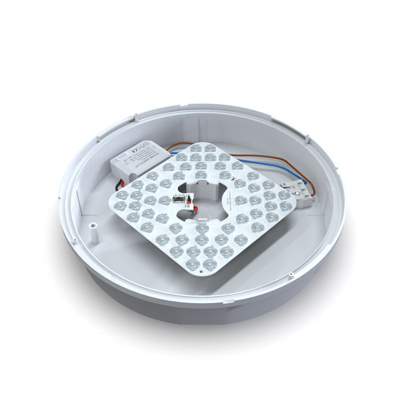 inside a 18w LED polo bulkhead light