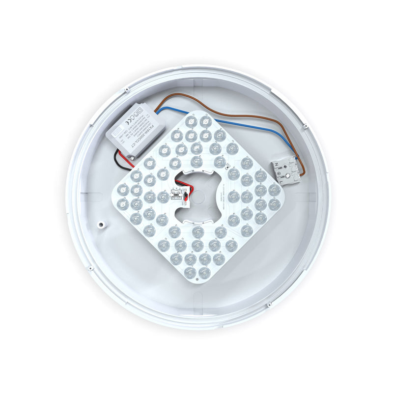 top of the inside of a 18w LED polo bulkhead light