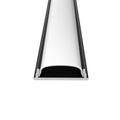 front of a black bendable profile with white diffuser
