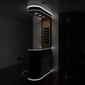 side shot of a kitchen with bendable black profile - no background lights