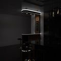 angeled shot of a kitchen with bendable black profile - no background lights