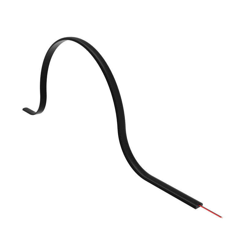 black bendable LED profile with black diffuser