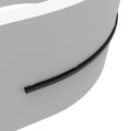 bended black bendable LED profile with black diffuser