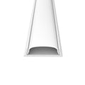 front of a white bendable profile