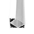 corner LED profile with strip light without end cap