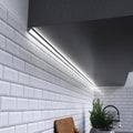 close up of a mounted corner LED profile
