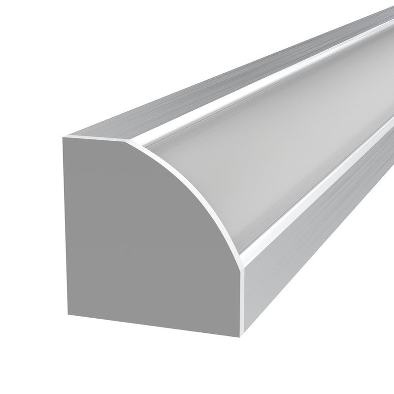 2m, Corner Aluminium LED Profile - Angled 45 Degree