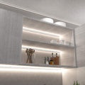 mid shot of a kitchen with mounted white LED corner profile
