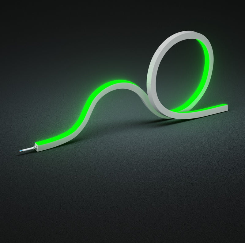 top bending RGB neon flex in green