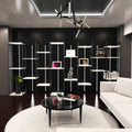 2m, Black Recessed 7mm LED Profile With Frosted Cover