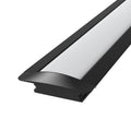 recessed black led profile light