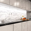 mid shot of a kitchen with white LED profile with white diffuser