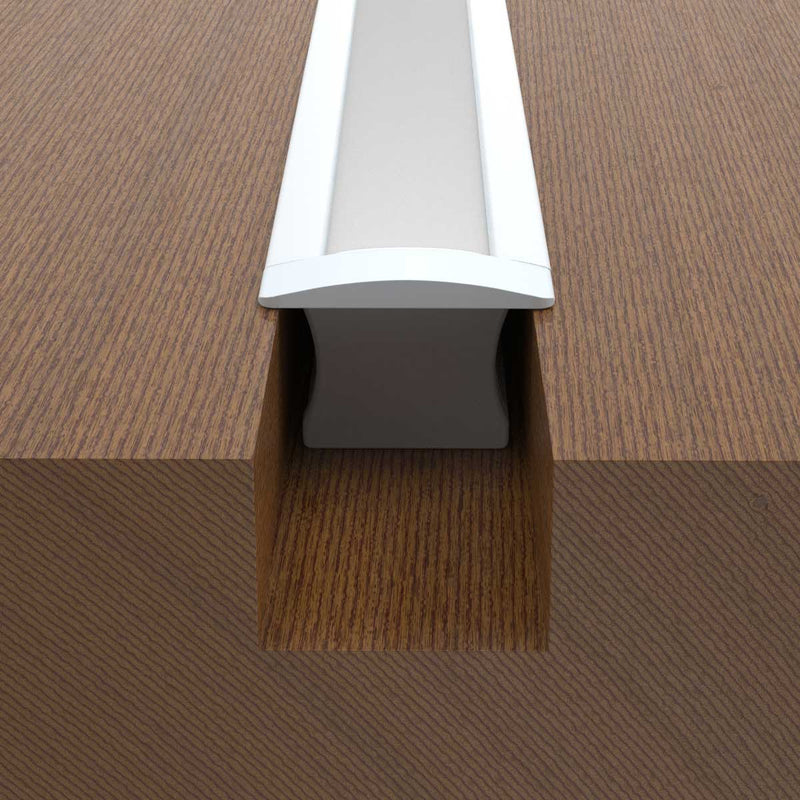 mounted white LED profile with white diffuser