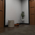 Simple Lighting - PRO-SKIRT-MB-2M - Black Skirting Profile Installed - Corner Hallway