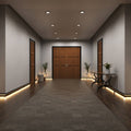Simple Lighting - PRO-SKIRT-MB-2M - Black Skirting Profile Installed - Entryway - Full - Warm White