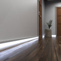 Simple Lighting - PRO-SKIRT-WH-2M - White Skirting Profile Installed - Hallway - Mid Zoom - Cool White