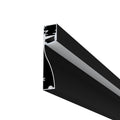 Simple Lighting - PRO-SKIRT-MB-2M - Black Skirting Profile - Zoom In - Bottom