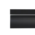 Simple Lighting - PRO-SKIRT-MB-2M - Black Skirting Profile - Front