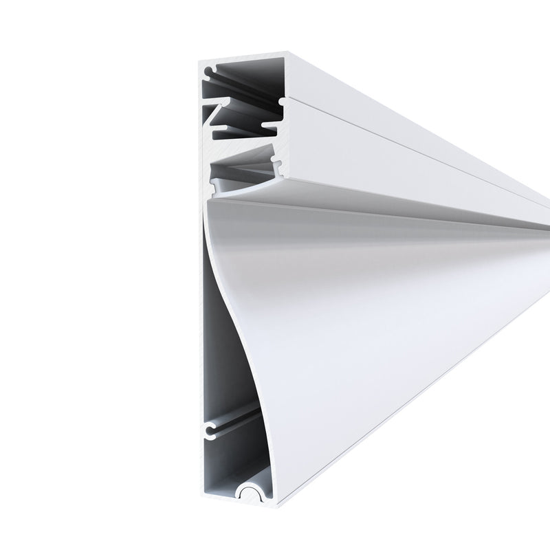 Simple Lighting - PRO-SKIRT-WH-2M - White Skirting Profile