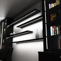 2m, Black 15mm Aluminium LED Profile, Includes Frosted Cover