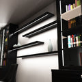 2m, Black 15mm Aluminium LED Profile, Includes Frosted Cover