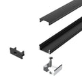 Surface Mounted Black Aluminium Profile