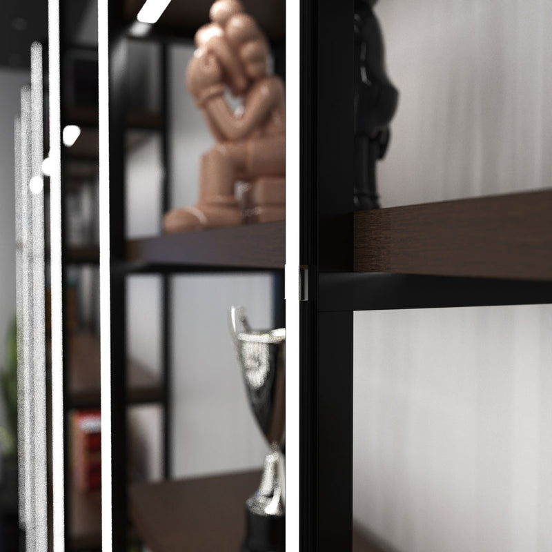 Surface Mounted Black Aluminium Profile
