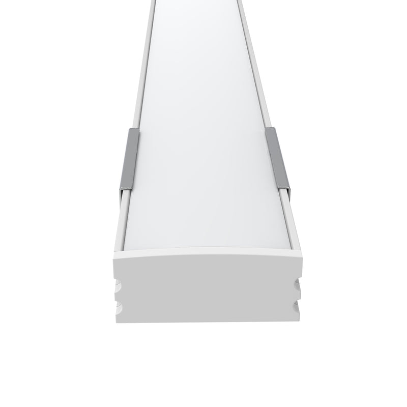 2m White, Surface Mounted 7mm LED Profile, With Frosted Cover
